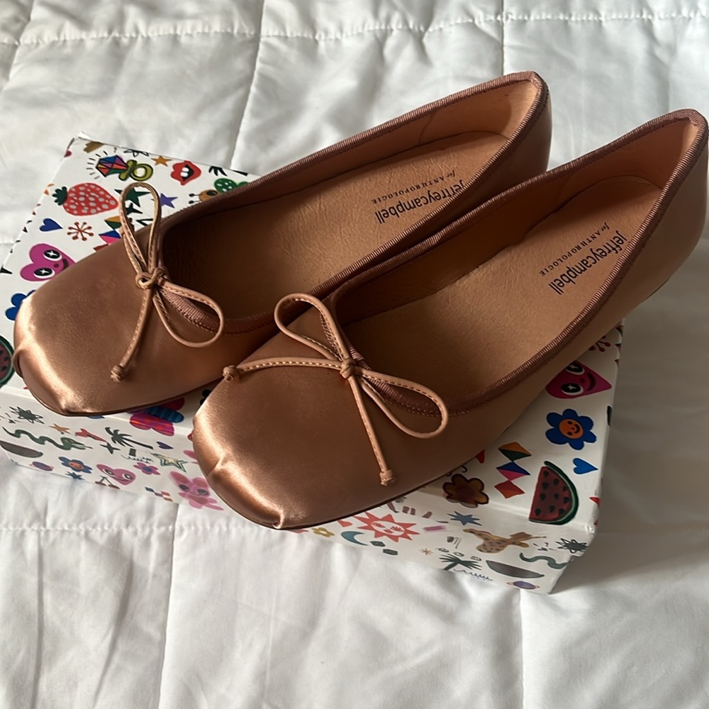 Jeffrey Campbell Bronze Flats